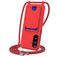Mobigear Lanyard Card Samsung Galaxy A57 Silikon Handykette mit Kartenhalter - Rot