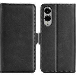 Mobigear Slim Magnet Samsung Galaxy S25 Edge Hülle Klapphülle Geldbörse - Schwarz