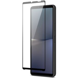 Mobigear Premium Sony Xperia 10 V Panzerglas Gehärtetes Glas Displayschutz - Hüllenfreundlich - Schwarz