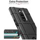 Mobigear Rugged Shield Sony Xperia 1 Hülle Flexibles TPU Backcover Stoßfest - Schwarz