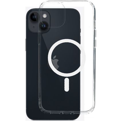 Mobiparts Hardcover Transparent iPhone 14 Plus MagSafe Hardcase Backcover - Transparent