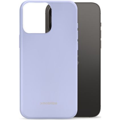 Mobilize Rubber Gelly iPhone 14 Pro Max Hülle Flexibles TPU Backcover - Pastel Purple