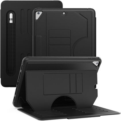 Mobigear Magnetic Folio iPad Air 2 (2014) Hülle Klapphülle + Stifthalter - Schwarz