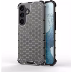 Mobigear Honeycomb Samsung Galaxy S24 Hülle Hardcase Backcover Stoßfest - Schwarz