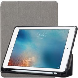 Mobigear Tri-Fold Gel iPad Pro 10.5 Zoll (2017) Hülle TPU,Kunstleder Klapphülle + Stifthalter - Grau