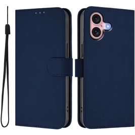 Mobigear Urban Wallet iPhone 16 Hülle Klapphülle Geldbörse - Marineblau