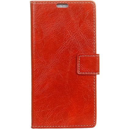 Mobigear Basic Alcatel 1C (2019) Hülle Klapphülle Geldbörse - Rot