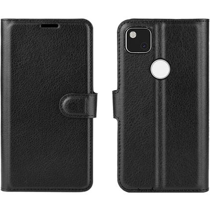 Mobigear Classic Google Pixel 4a Klapphülle Portemonnaie - Schwarz