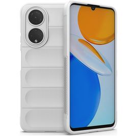 Mobigear Bumpy HONOR X7 Hülle Flexibles TPU Backcover - Weiß