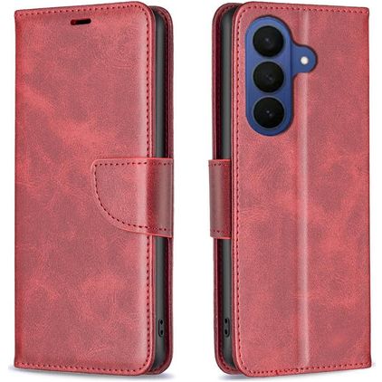Mobigear Excellent Samsung Galaxy A37 Hülle Klapphülle Geldbörse - Rot