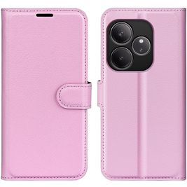 Mobigear Classic Realme GT 6 Hülle Klapphülle Geldbörse - Pink