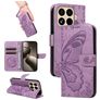 Mobigear Butterfly Xiaomi 15T Pro Hülle Klapphülle Geldbörse - Lila