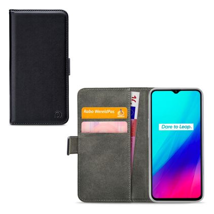 Mobilize Classic Gelly Wallet Realme C3 Klapphülle Portemonnaie - Schwarz