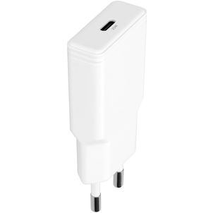 Mobiparts GaN Single USB-C Ladegerät Power Delivery 20W - Weiß