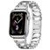 Mobigear Vienna Edelstahl Apple Watch Armband Faltschließe - 42/41/40/38 mm - Silber