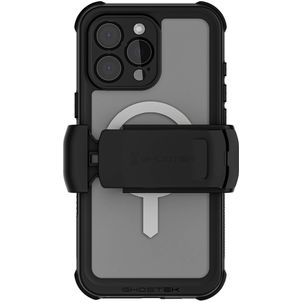 Ghostek Nautical Belt iPhone 16 Pro Max Wasserdicht MagSafe Hülle Hardcase Backcover Stoßfest - Transparent / Schwarz