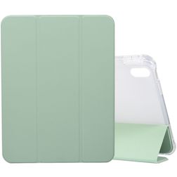 Mobigear Tri-Fold Gel iPad 10 (2022) TPU / Kunstleder Klapphülle + Stylus-Halter - Grün
