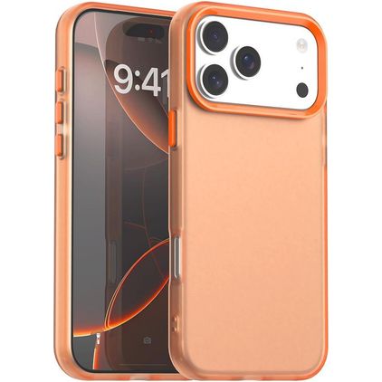 Mobigear Crystal iPhone 17 Pro Hülle Hardcase Backcover - Orange