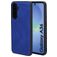 Mobiparts Classic Samsung Galaxy A36 MagSafe TPU / Kunstleder Backcover - Sapphire Blue