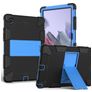 Mobigear ShieldStand Samsung Galaxy Tab A8 10.5 (2021) Hülle Kunststoff,Silikon Backcover + Ständer - Schwarz / Blau