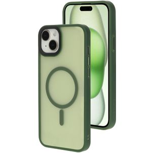 Mobiparts Hardcover iPhone 15 Plus MagSafe Hülle Hardcase Backcover - Satin Green