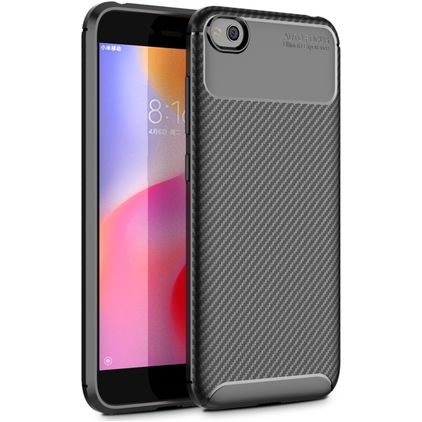 Mobigear Racing Xiaomi Redmi Go Hülle Flexibles TPU Backcover - Schwarz