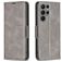 Mobigear Excellent Samsung Galaxy S24 Ultra Hülle Klapphülle Geldbörse - Grau