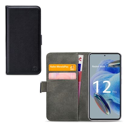 Mobilize Classic Gelly Wallet Xiaomi Redmi Note 12 Pro Klapphülle Portemonnaie - Schwarz