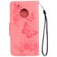 Mobigear Butterfly Motorola Moto G5 Plus Hülle Klapphülle Geldbörse - Pink