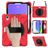 Mobigear SureGrip XGuard iPad Mini 6 (2021) Hülle Kunststoff,Silikon Backcover + Stifthalter + Schulterträger + Ständer - Rot