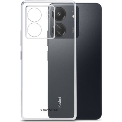 Mobilize Gelly Durchsichtig Xiaomi Redmi 13C Hülle Flexibles TPU Backcover - Transparent
