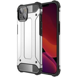 Mobigear Outdoor iPhone 13 Hülle Hardcase Backcover Stoßfest - Silber