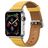 Mobigear Roma Leder Apple Watch Armband Dornschließe - 49/46/45/44 mm - Cognac