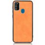 Mobigear Stitch Samsung Galaxy M21 Hülle Backcover - Orange