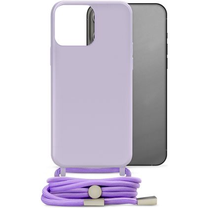 Mobilize Lanyard Gelly iPhone 13 Pro Flexibles TPU Handykette - Pastel Purple