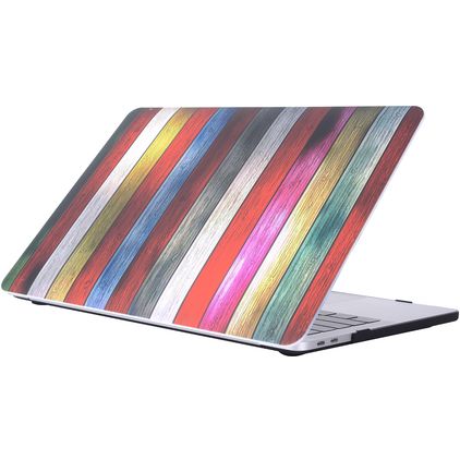 Mobigear Design Wood MacBook Pro 15 Zoll (2016-2019) Hardshell Hülle Laptop Cover MacBook Case - Model 3 - Modell A1707 / A1990