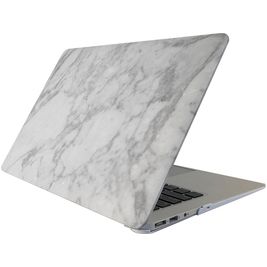 Mobigear Marble MacBook Pro 13 Zoll (2008-2012) Hardcase Hülle MacBook Case - Weiß / Grau - Model A1278
