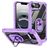 Mobigear Crystal Ring iPhone 17e Hülle Hardcase Backcover mit Ringhalter - Lila