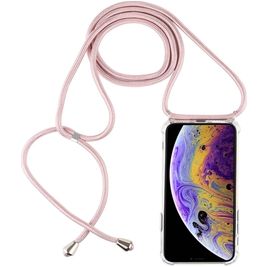Mobigear Lanyard Transparent TPU Case Rose Gold Apple iPhone X / Xs