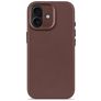 Decoded iPhone 17 Hülle Echtes Leder Backcover Stoßfest - Dark Ruby
