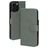 Mobiparts Classic Wallet MagSafe iPhone 16 Pro Max MagSafe Hülle Klapphülle Geldbörse - Stone Green