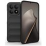 Mobigear Bumpy Xiaomi 15T Hülle Flexibles TPU Backcover - Schwarz