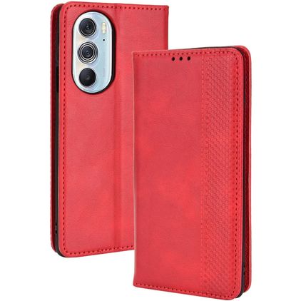 Mobigear Sensation Motorola Edge 30 Pro Hülle Klapphülle Geldbörse - Rot