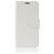 Mobigear Classic Samsung Galaxy A01 Hülle Klapphülle Geldbörse - Weiß