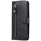 Mobigear Zipper Samsung Galaxy S23 Hülle Klapphülle Geldbörse - Schwarz