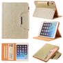 Mobigear Luxury iPad 7 (2019) Hülle Klapphülle + Stifthalter - Gold