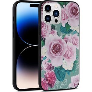 Mobigear Flowers iPhone 14 Pro Max Hülle Hardcase Backcover - Model 1