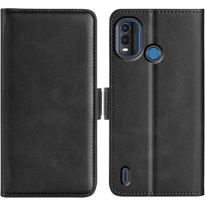 Mobigear Slim Magnet Nokia G11 Plus Hülle Klapphülle Geldbörse - Schwarz