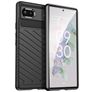 Mobigear Groove Google Pixel 6a Hülle Flexibles TPU Backcover - Schwarz