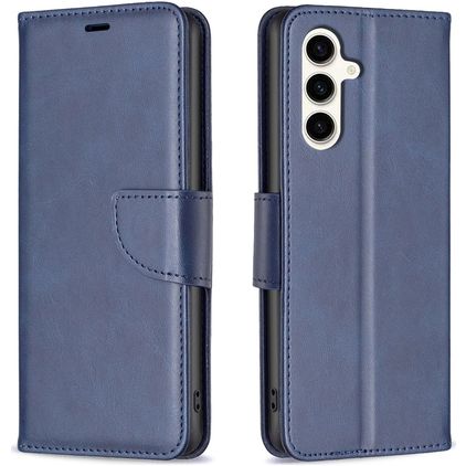 Mobigear Excellent Samsung Galaxy S24 FE Hülle Klapphülle Geldbörse - Blau